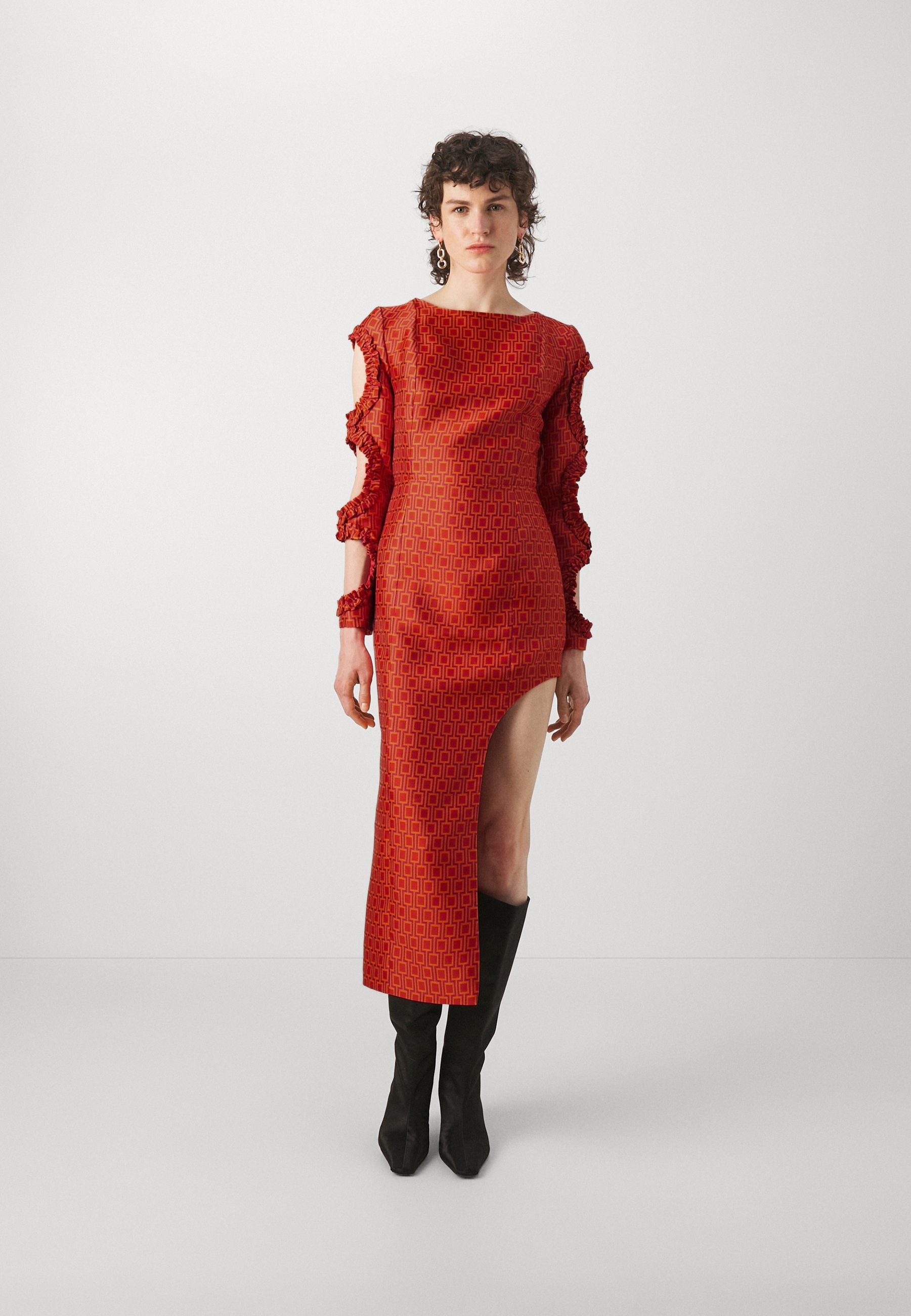 Psychedelic Overdose RUFFLE DRESS