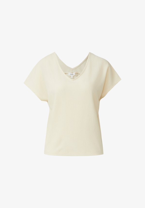 s.Oliver T-SHIRT - Print T-shirt - helles beige