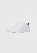 Tommy Hilfiger SNOW LEOPARD HEEL LEATHER PLATFORM TRAINERS