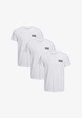 Jack & Jones 3 PACK - Print T-shirt - white small print