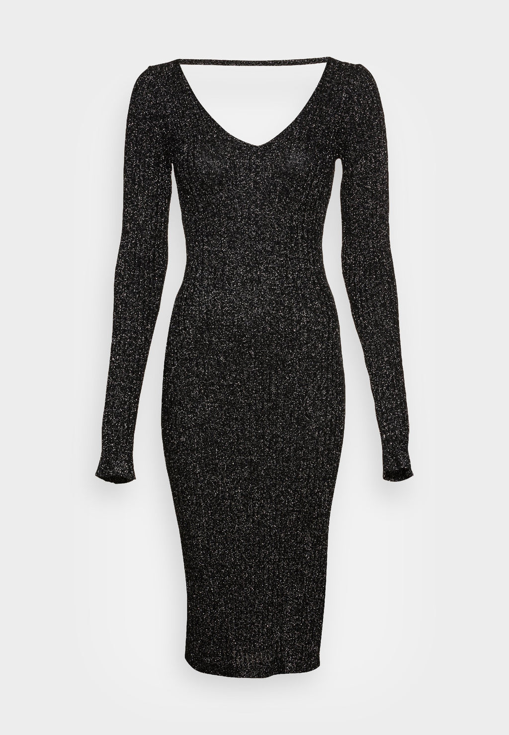 Anna Field LUREX V-AUSSCHNITT MIDI STRICKKLEID