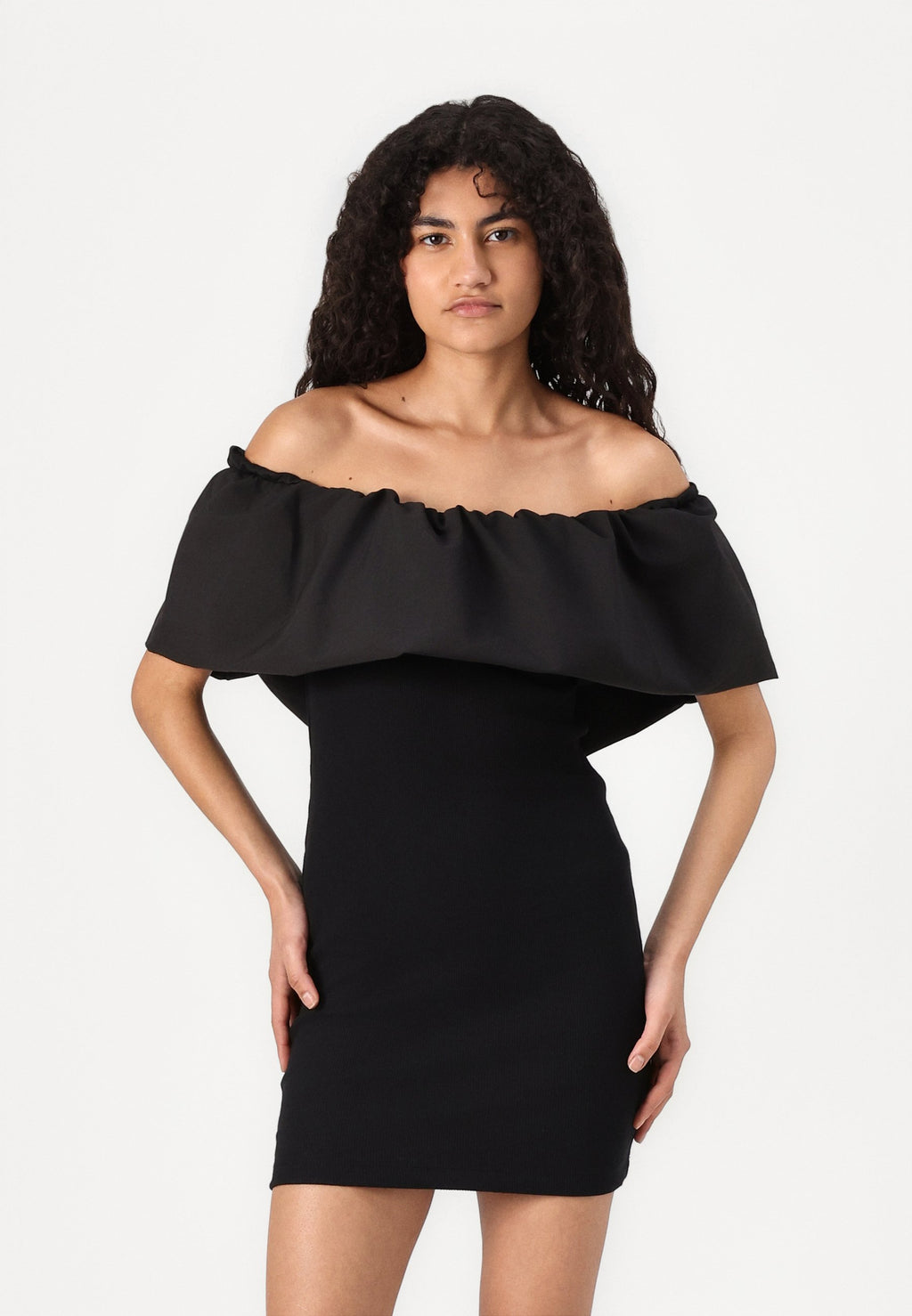 Noisy May BIANCA OFF SHOULDER MINI BUBBLE DRESS