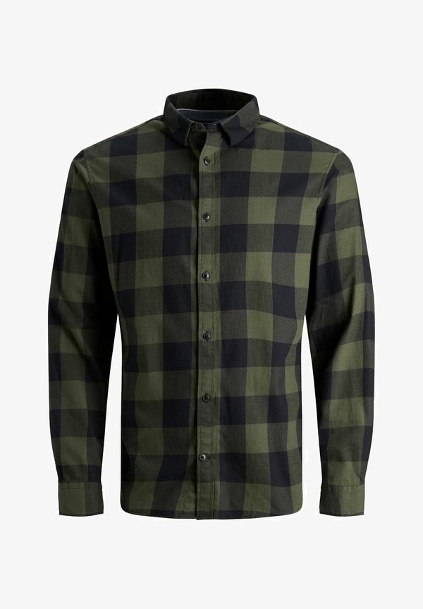 Jack & Jones JJEGINGHAM SHIRT - Shirt - dusty olive