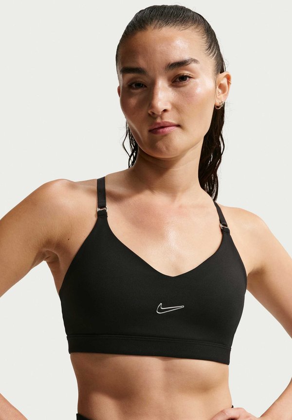 Nike Performance INDY BRA - Light support sports bra - black