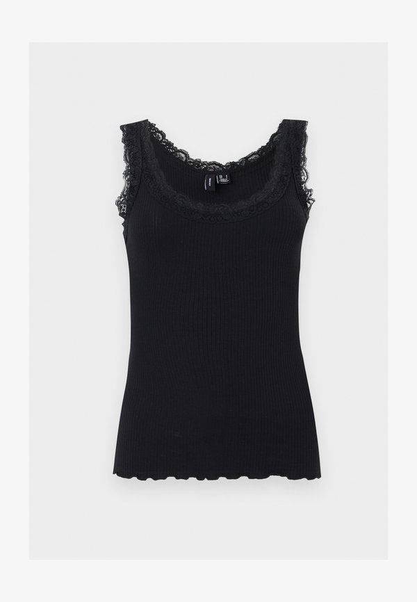 Vero Moda VMNANA LACE TANK TOP JRS NOOS - Top - black