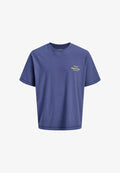 Jack & Jones JACK & JONES T-SHIRT NORREBRO KURZARMSHIRT - Print T-shirt - blau