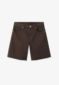 Mango ADULT - Denim shorts - dark brown
