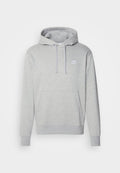 Nike Sportswear SPORTSWEAR CLUB FLEECE - Hoodie - grey heather/matte silver/white