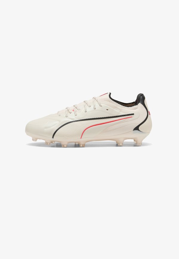 Puma KING 20 ULTIMATE FG/AG FUSSBALLSCHUHE UNISEX - Football boots artificial grass - sugared almond- black-ultra red