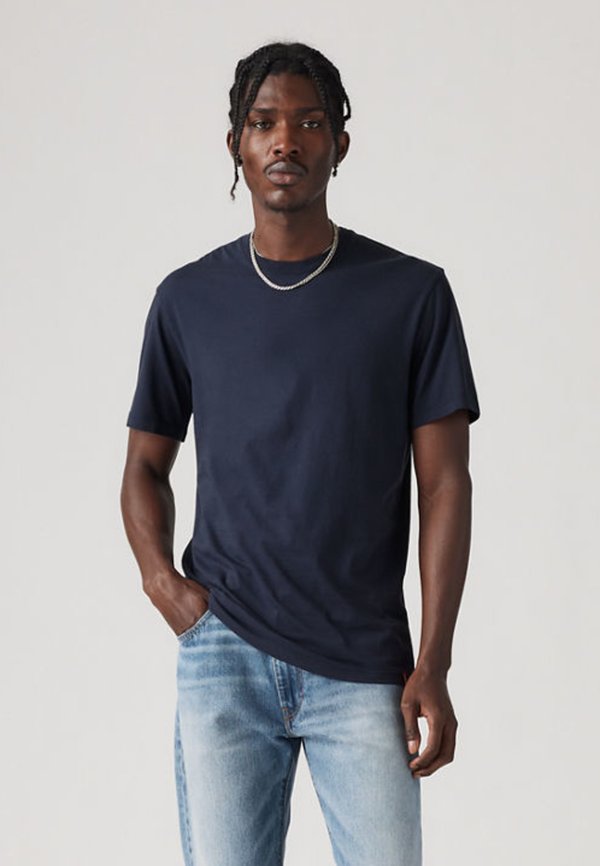 Levi's® SLIM CREW NECK TEE 2 PACK - Basic T-shirt - blue/white
