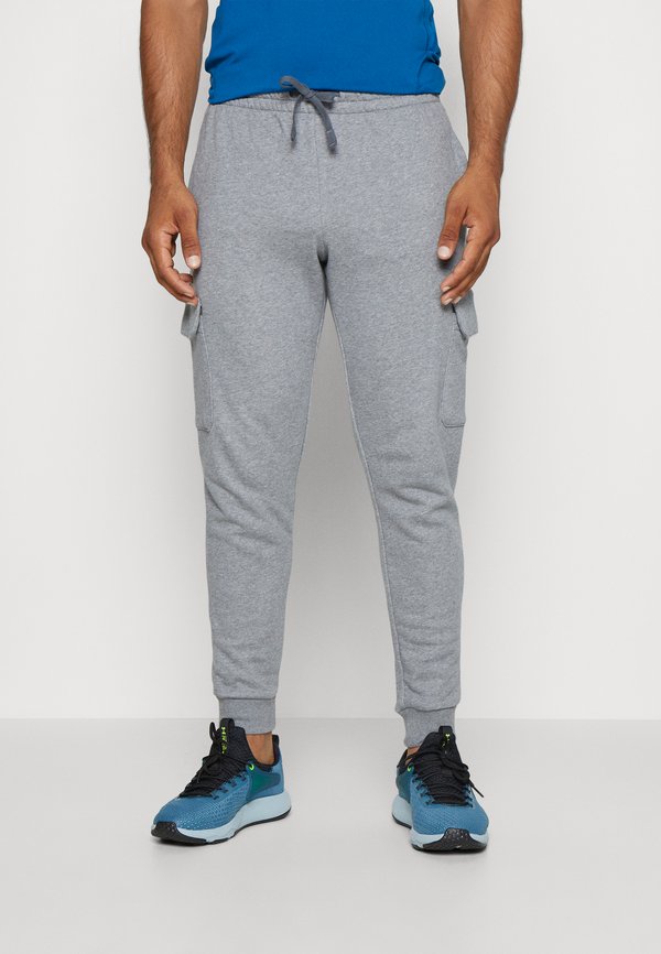 Under Armour UA RIVAL FLEECE - Tracksuit bottoms - castlerock light heather/white