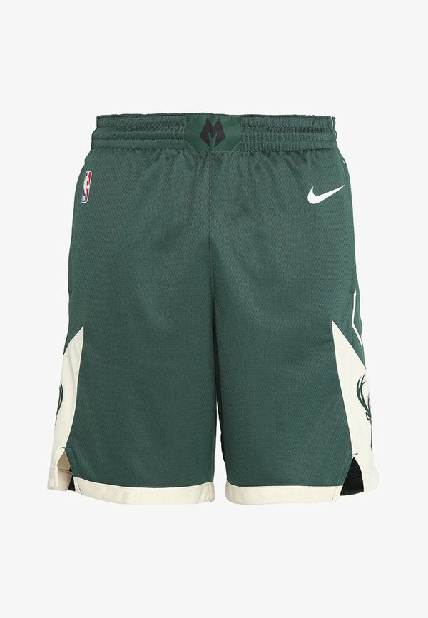 Nike Performance MILWAUKEE BUCKS NBA SWINGMAN SHORT - Sports shorts - fir/flat opal/opal/white