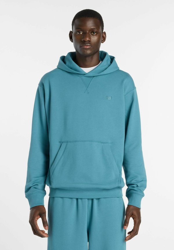 New Balance ATHLETICS FRENCH TERRY HOODIE - Hoodie - big teal big teal