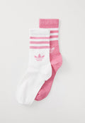 adidas Originals 3S GLITTER CR 2PACK - Socks - pink fusion/white