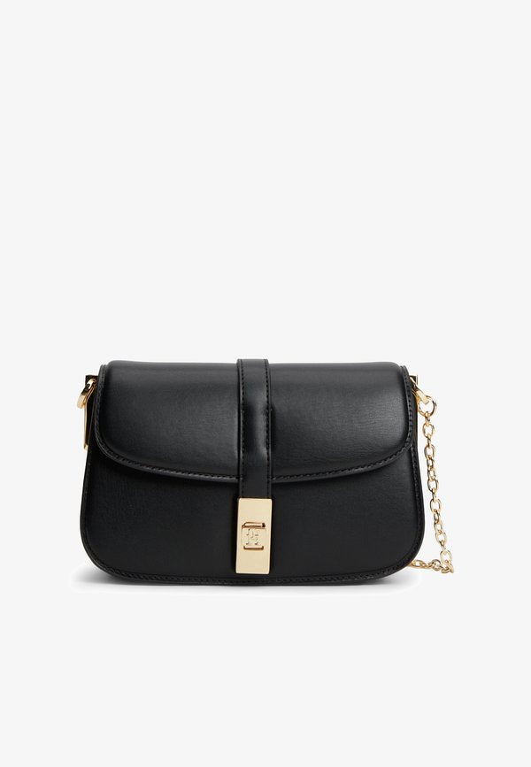 Tommy Hilfiger HERITAGE CHAIN CROSSOVER - Cross body bag - black