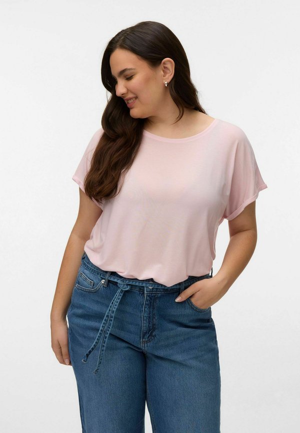 Vero Moda Curve VMAYA - Basic T-shirt - pink-a-boo