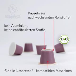 Kaffeekapseln Decaf, entkoffeiniert earlybird coffee