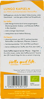 Kaffeekapseln Lungo earlybird coffee