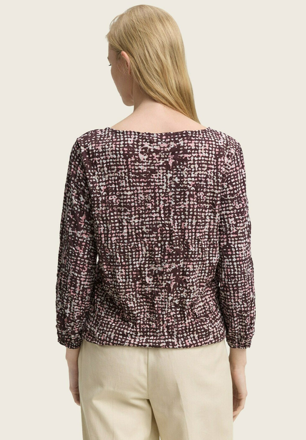 TOM TAILOR CRINKLE MIT MUSTER