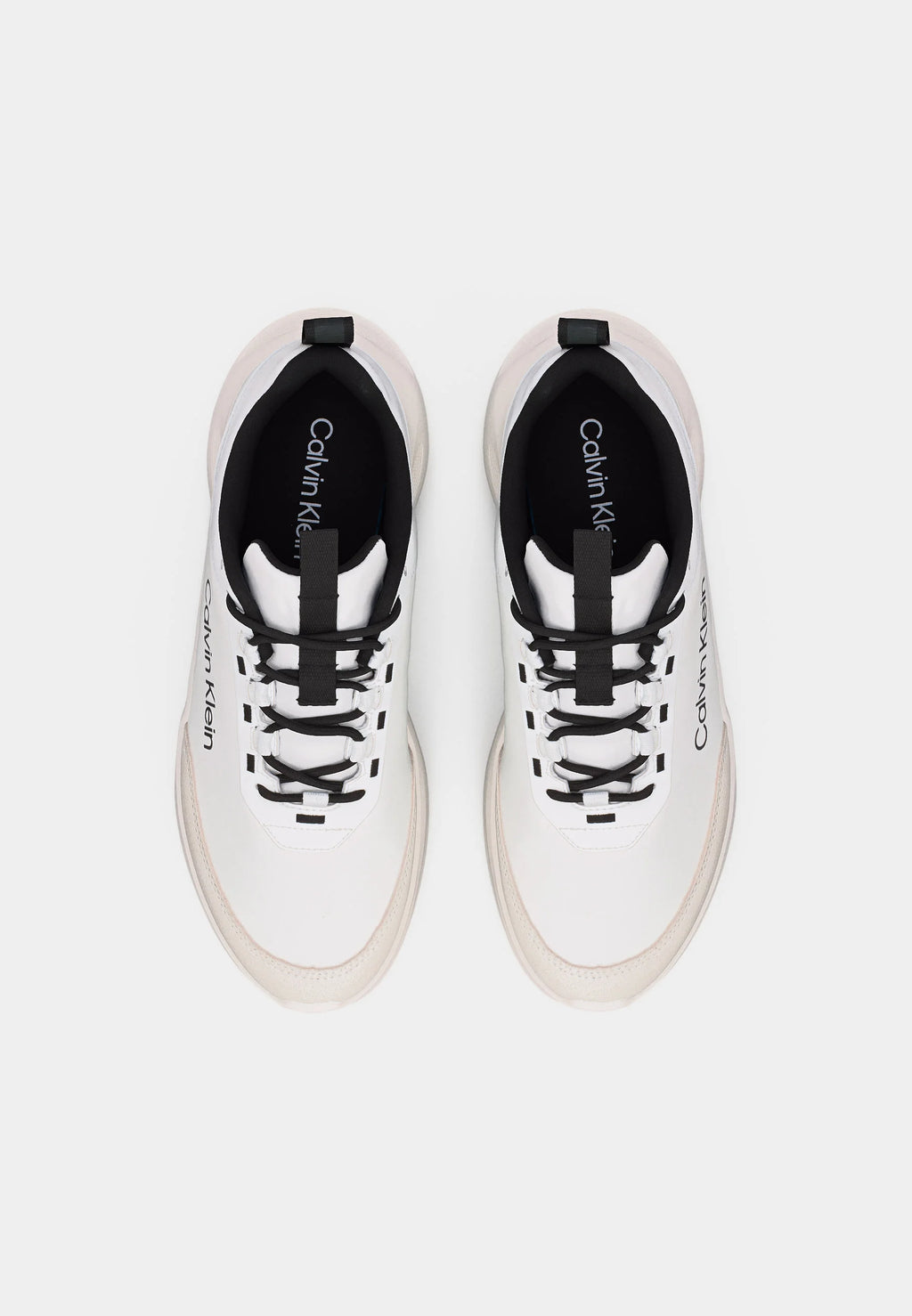 Calvin Klein LIGHT RUNN ESS LACEUP - Trainers - bright white/black