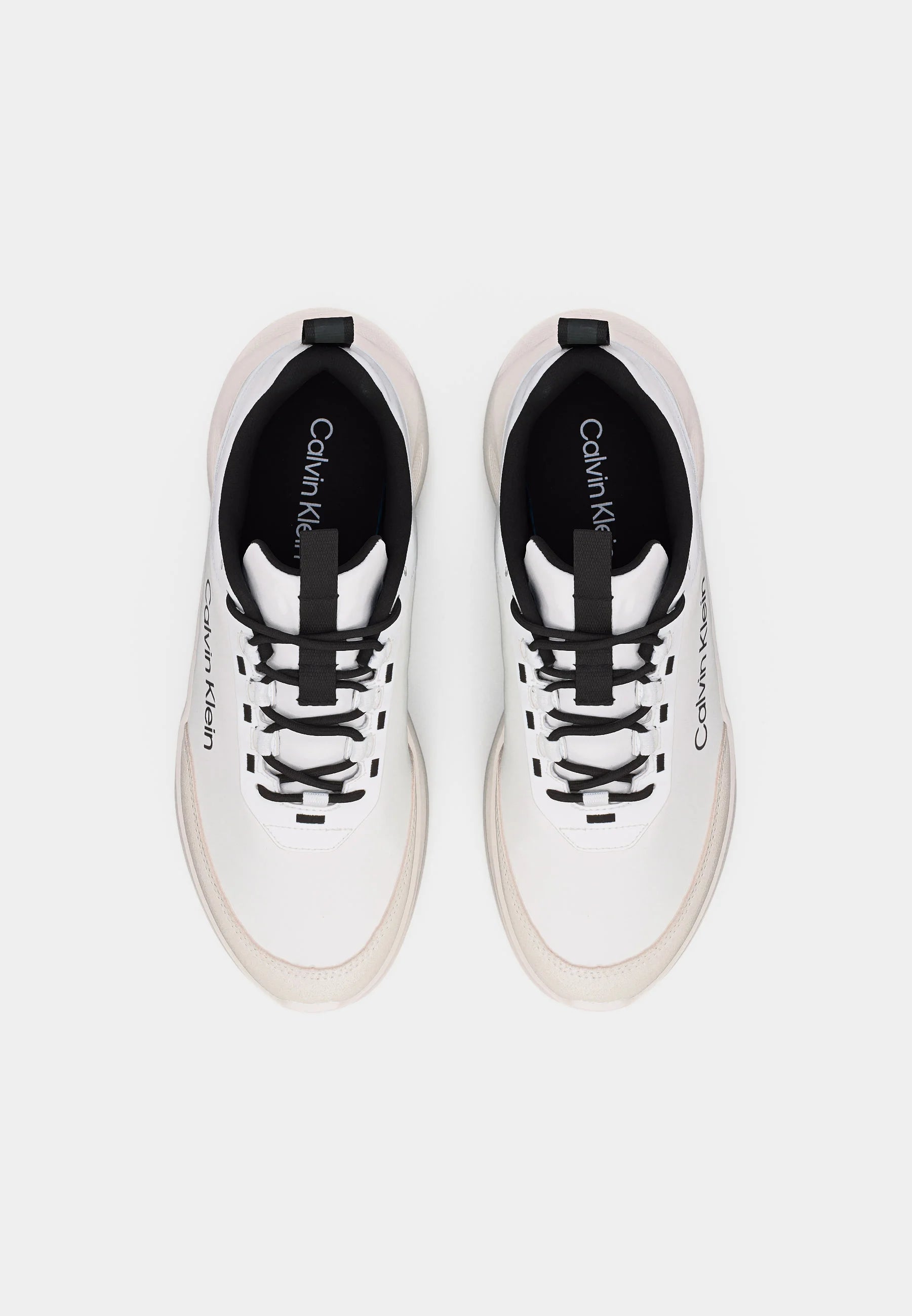 Calvin Klein LIGHT RUNN ESS LACEUP - Trainers - bright white/black