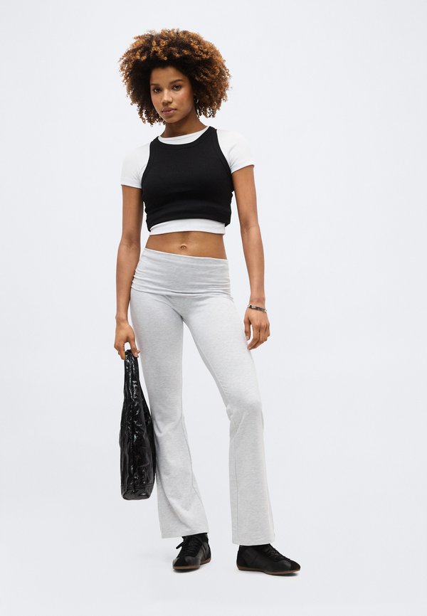 Gina Tricot SOFT TOUCH FOLDED TROUSERS