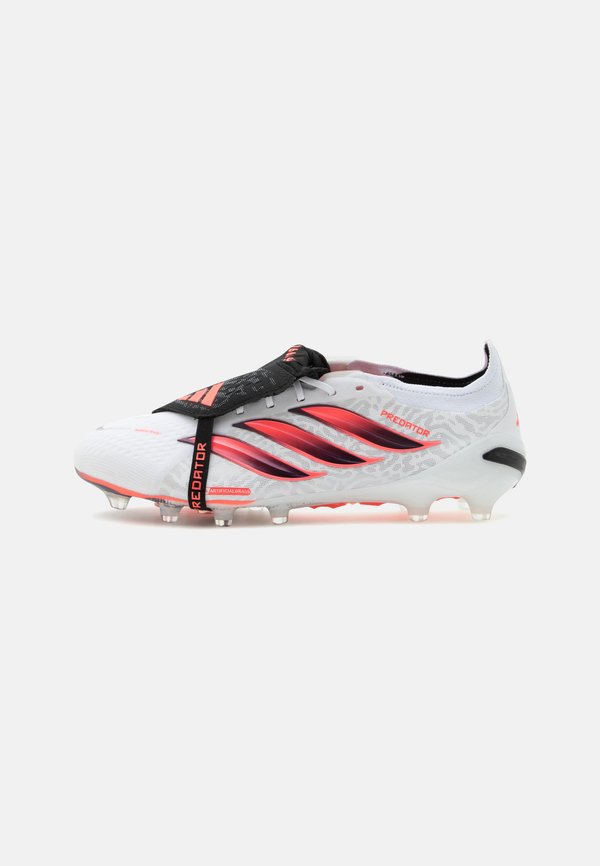 adidas Performance PREDATOR ELITE FOLD OVER TONGUE ARTIFICIAL GROUND UNISEX - Football boots artificial grass - footwear white/solar turbo/core black