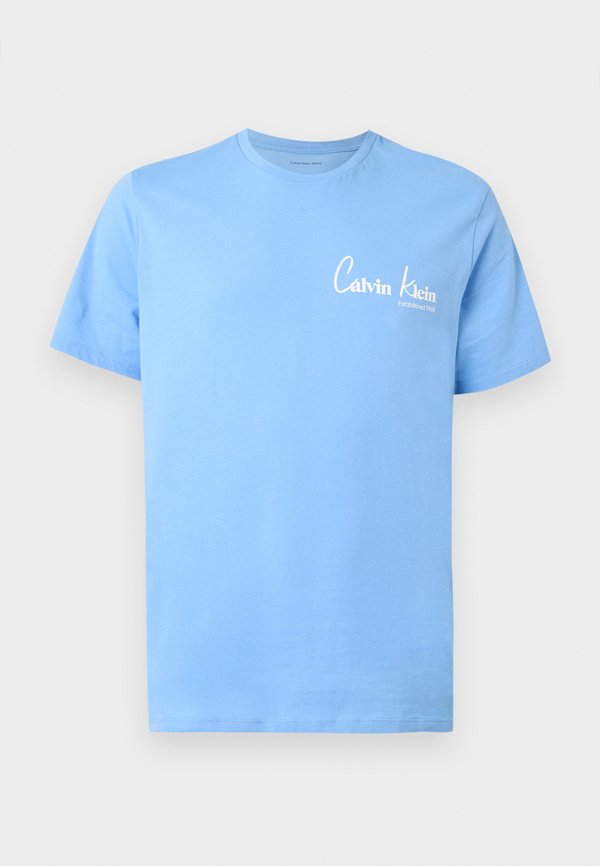 Calvin Klein Jeans GRAPHICS - Print T-shirt - blue descent