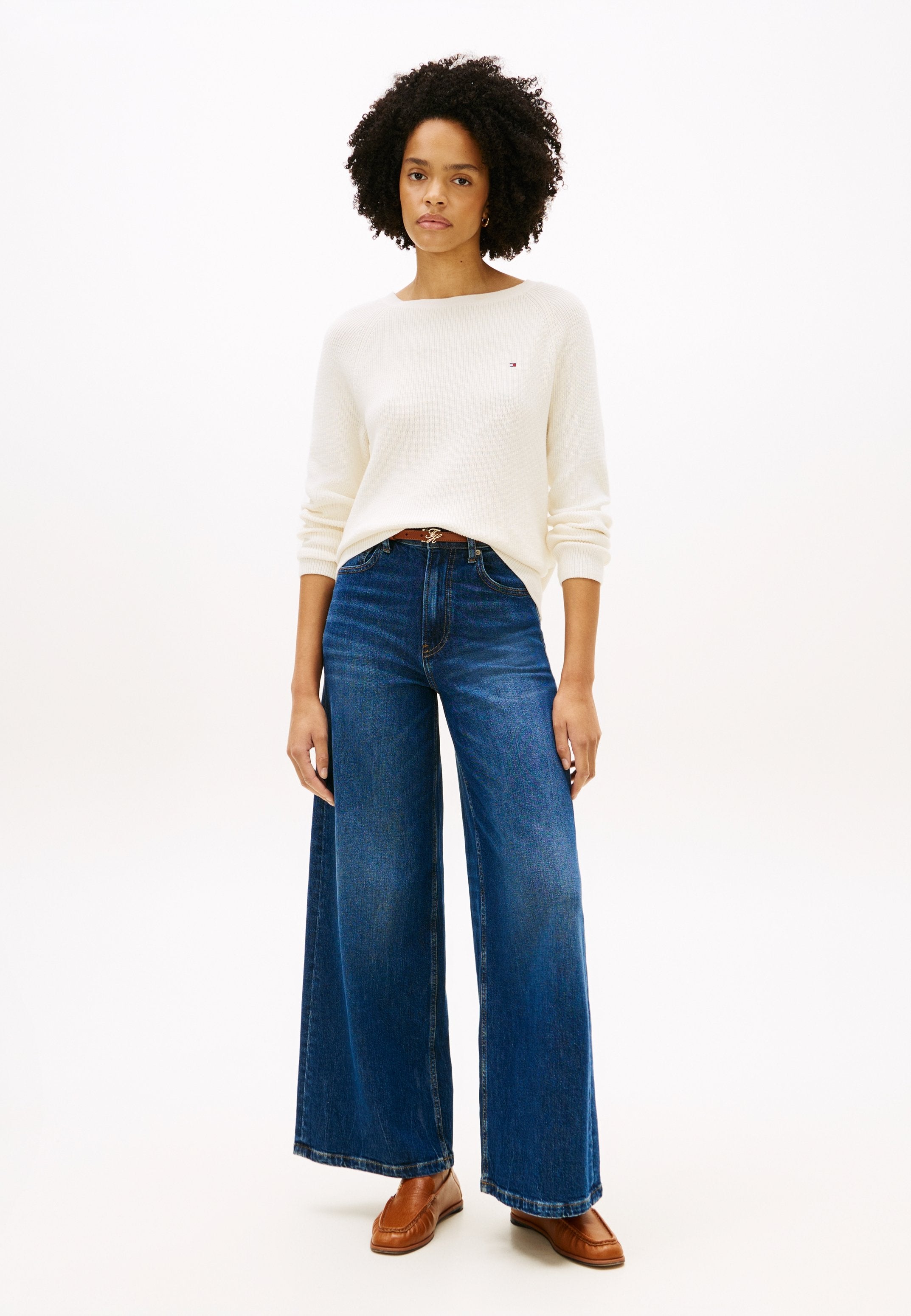 FINE KNIT BOAT NECK JUMPER Media 2