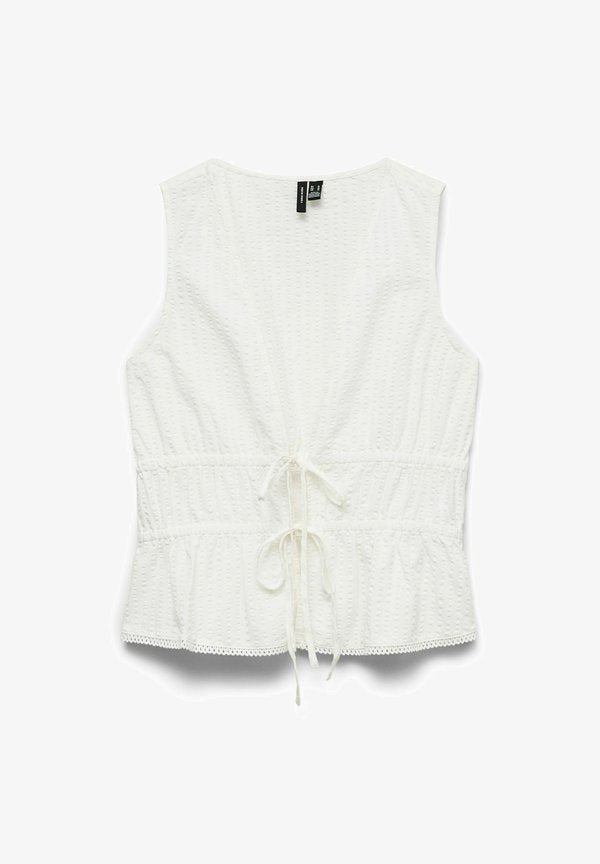 Vero Moda TOP VMWENDY TOP - Top - snow white