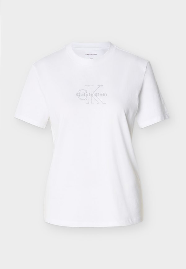 Calvin Klein Jeans MONOLOGO TEE - Print T-shirt - bright white