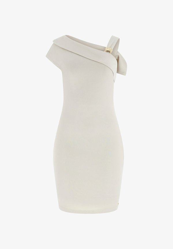 Guess MONO SCHULTER DRESS - Jersey dress - creme