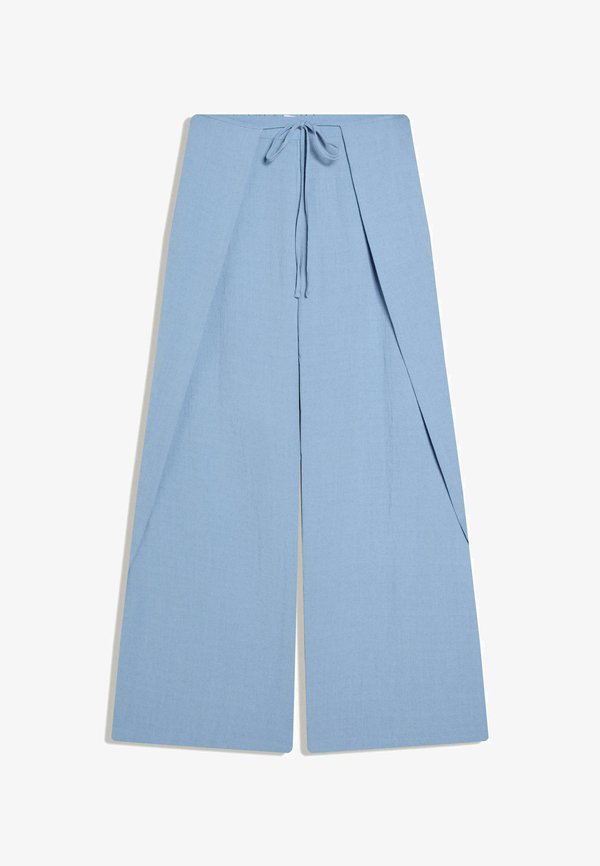 Bershka TROUSERS - Trousers - light blue