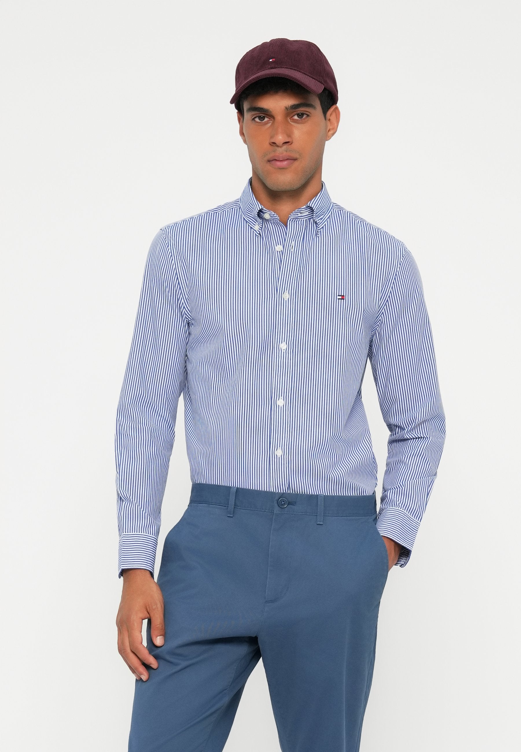 TH FLEX REGULAR FIT STRIPE SHIRT Media 5
