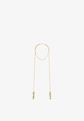 Bershka EXTRA LONG CHAIN NECKLACE - Necklace - gold-coloured