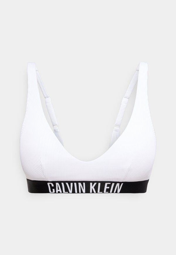 Calvin Klein Swimwear SCOOP BRALETTE INTENSE POWER SWIM - Bikini top - classic white