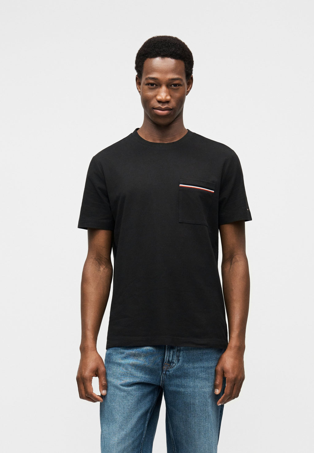 GLOBAL STRIPE POCKET PIQUE JERSEY T-SHIRT Media 3