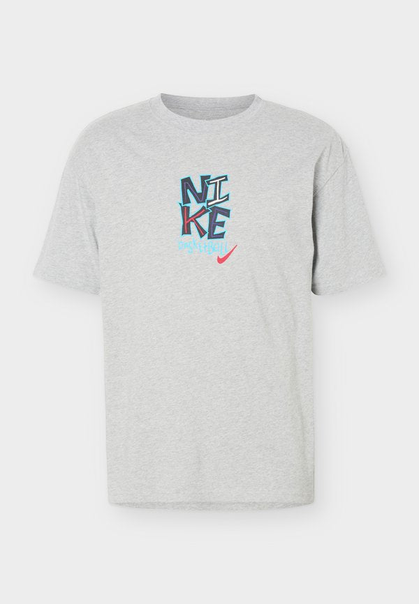 Nike Performance TEE M90 SUMMIT - Print T-shirt - dark grey heather