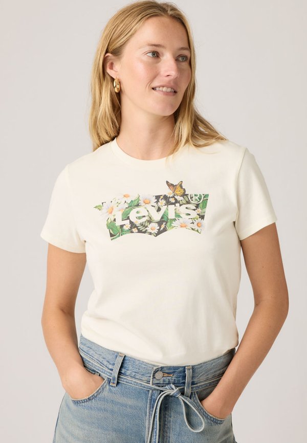 Levi's® THE PERFECT TEE - Print T-shirt - egret