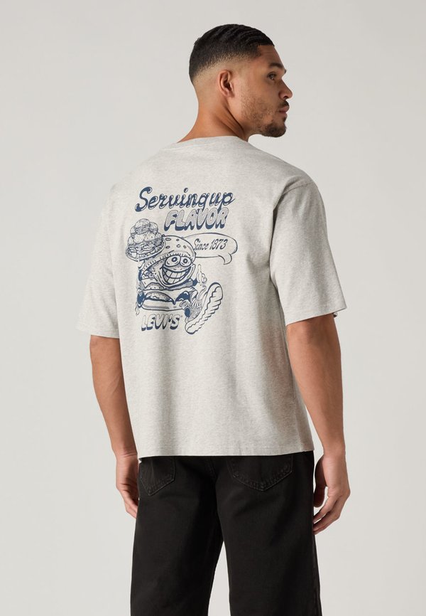 Levi's® LSE HALF SLEEVE GR PCKT - Print T-shirt - flavor light heather grey