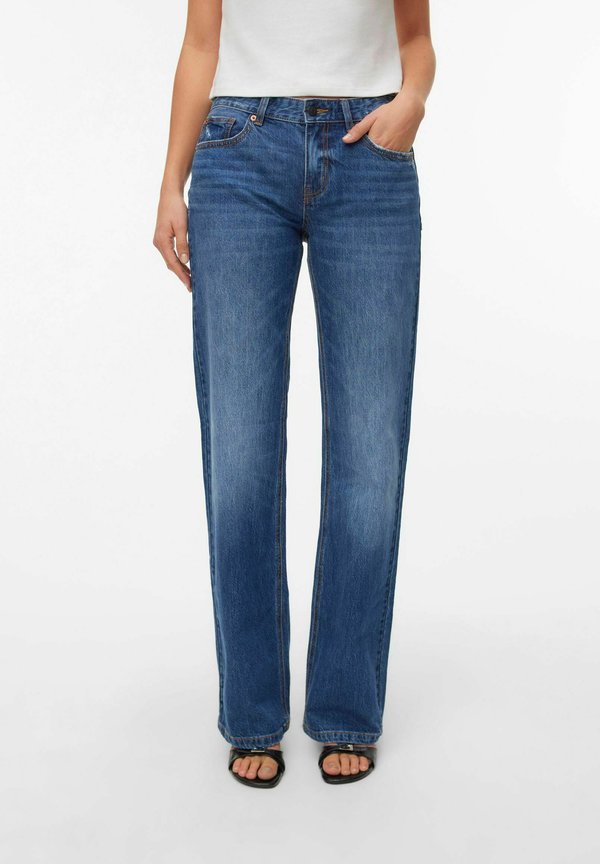 Vero Moda VMASTA Low rise Bootcut Fit - Flared Jeans - dark blue denim