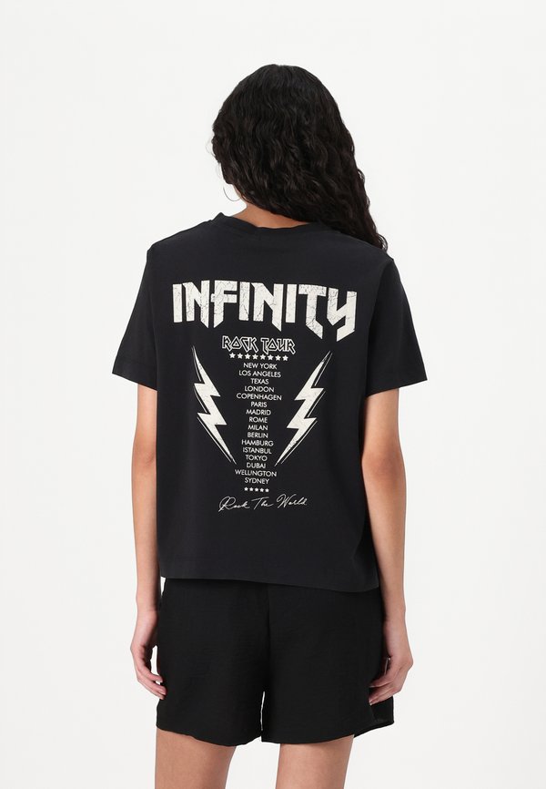 Vero Moda VMSIGNE METTE - Print T-shirt - black