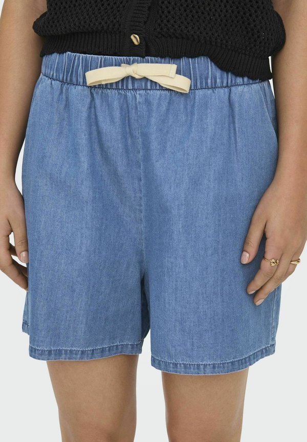ONLY Denim ONLBEA Straight Fit - Denim shorts - medium blue denim