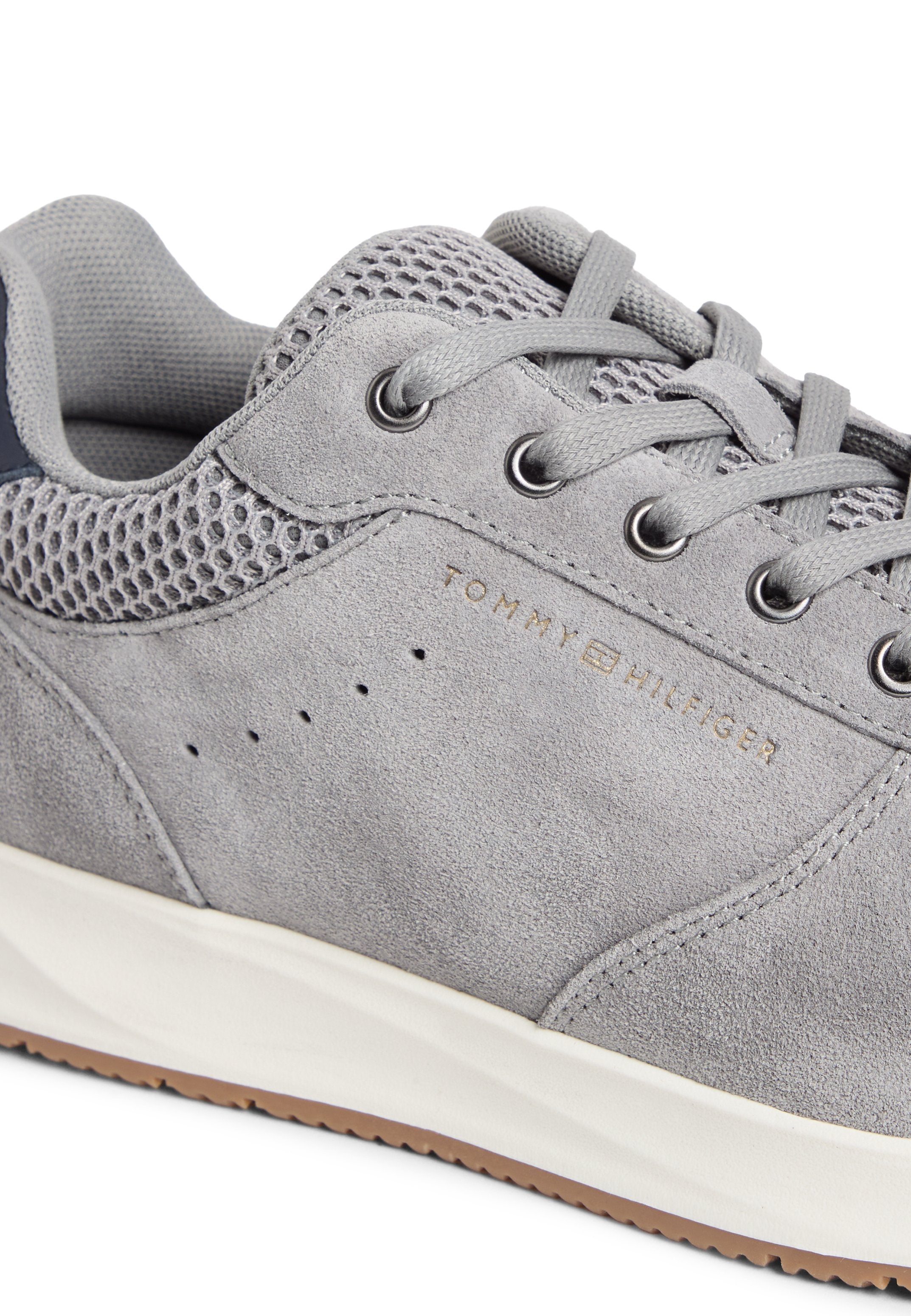 Tommy Hilfiger SUEDE MIXED TEXTURE FINE CLEAT TRAINERS