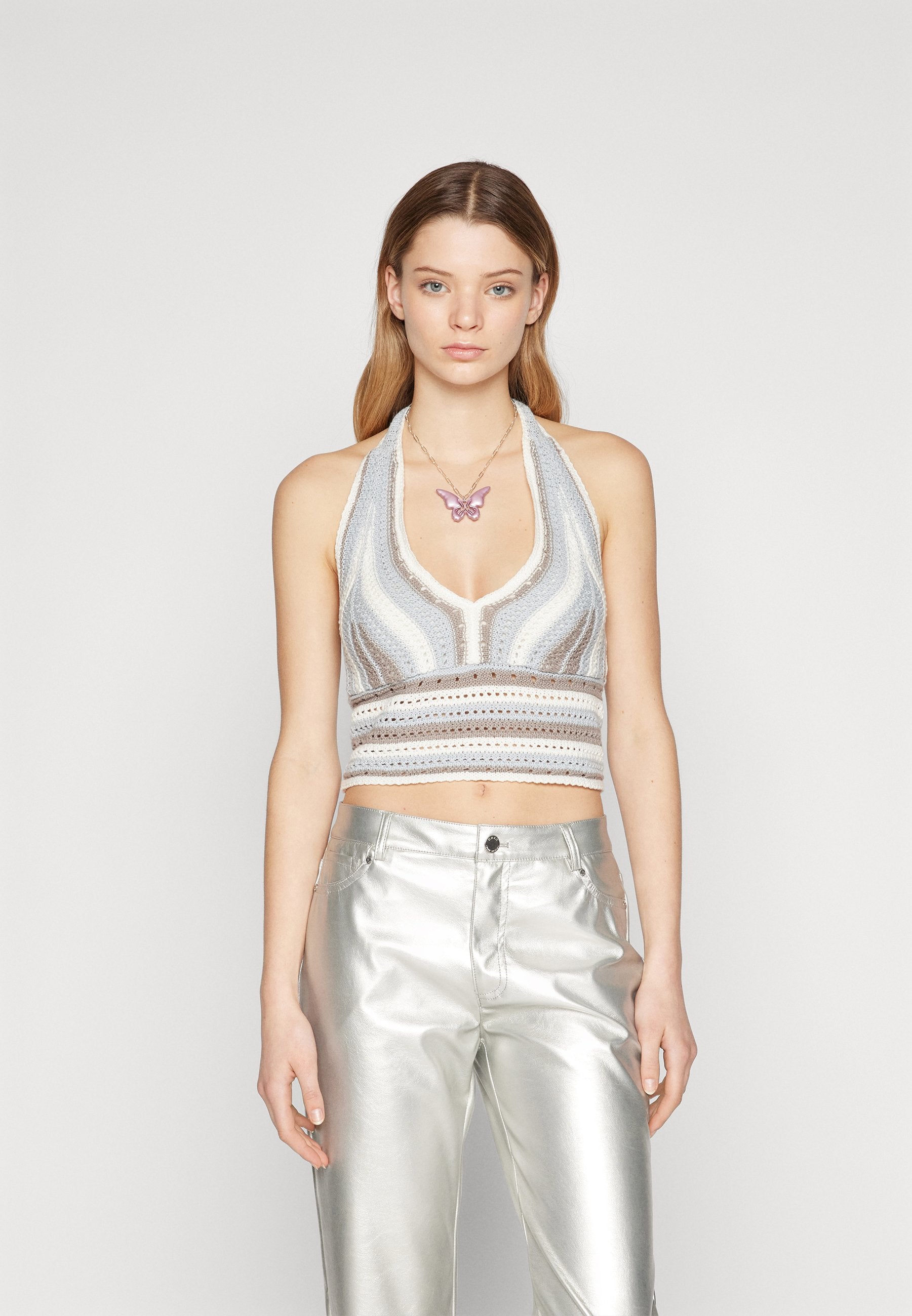 Hollister Co. BARE HALTER STRIPE
