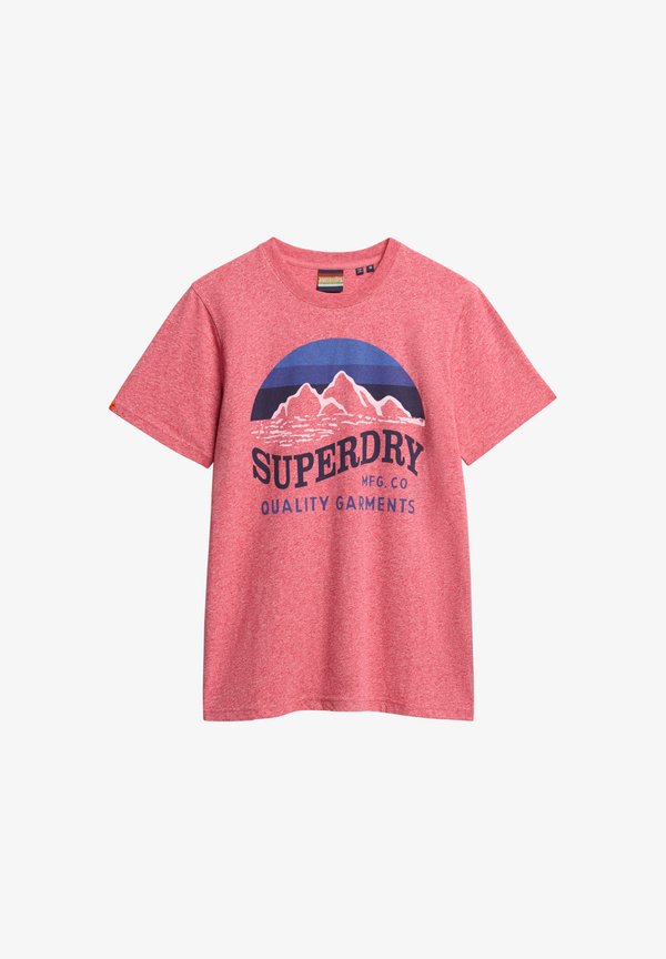 Superdry & Co CLASSIC GREAT - Print T-shirt - monroe red grit