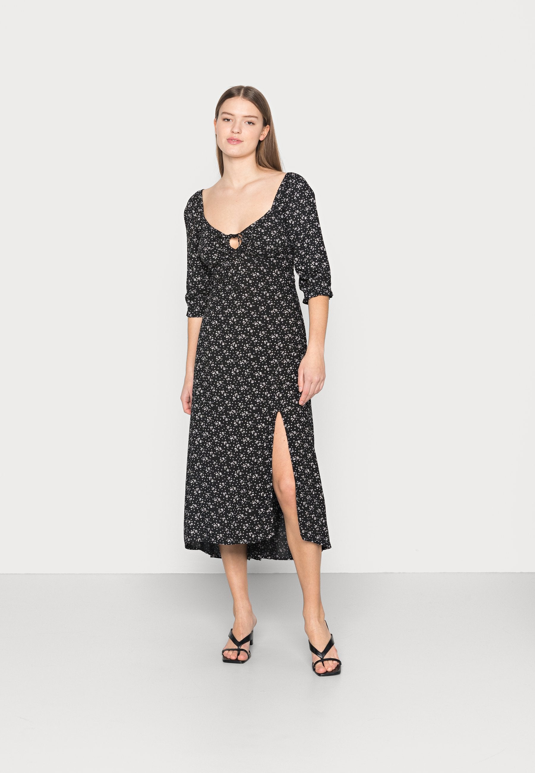 Hollister Co. WOVEN MIDI DRESS
