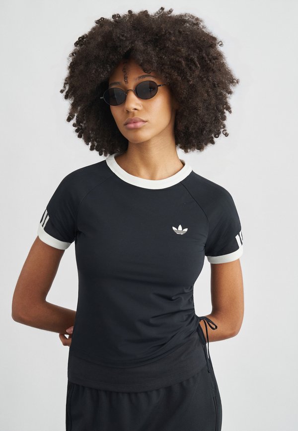 adidas Originals LAYERED CALITEE - Print T-shirt - black