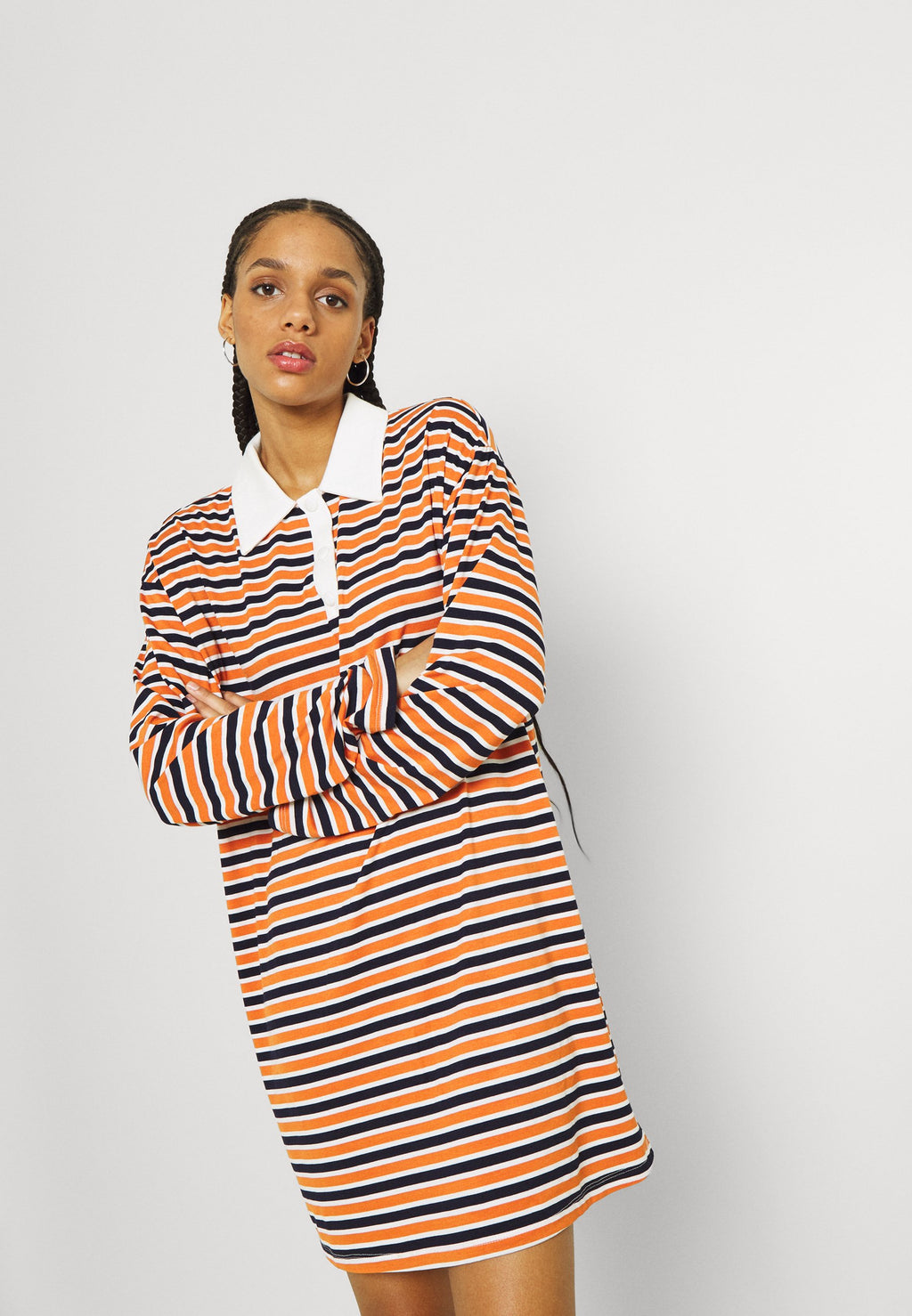 Glamorous LOOSE RUGBY SHIRT MINI DRESS