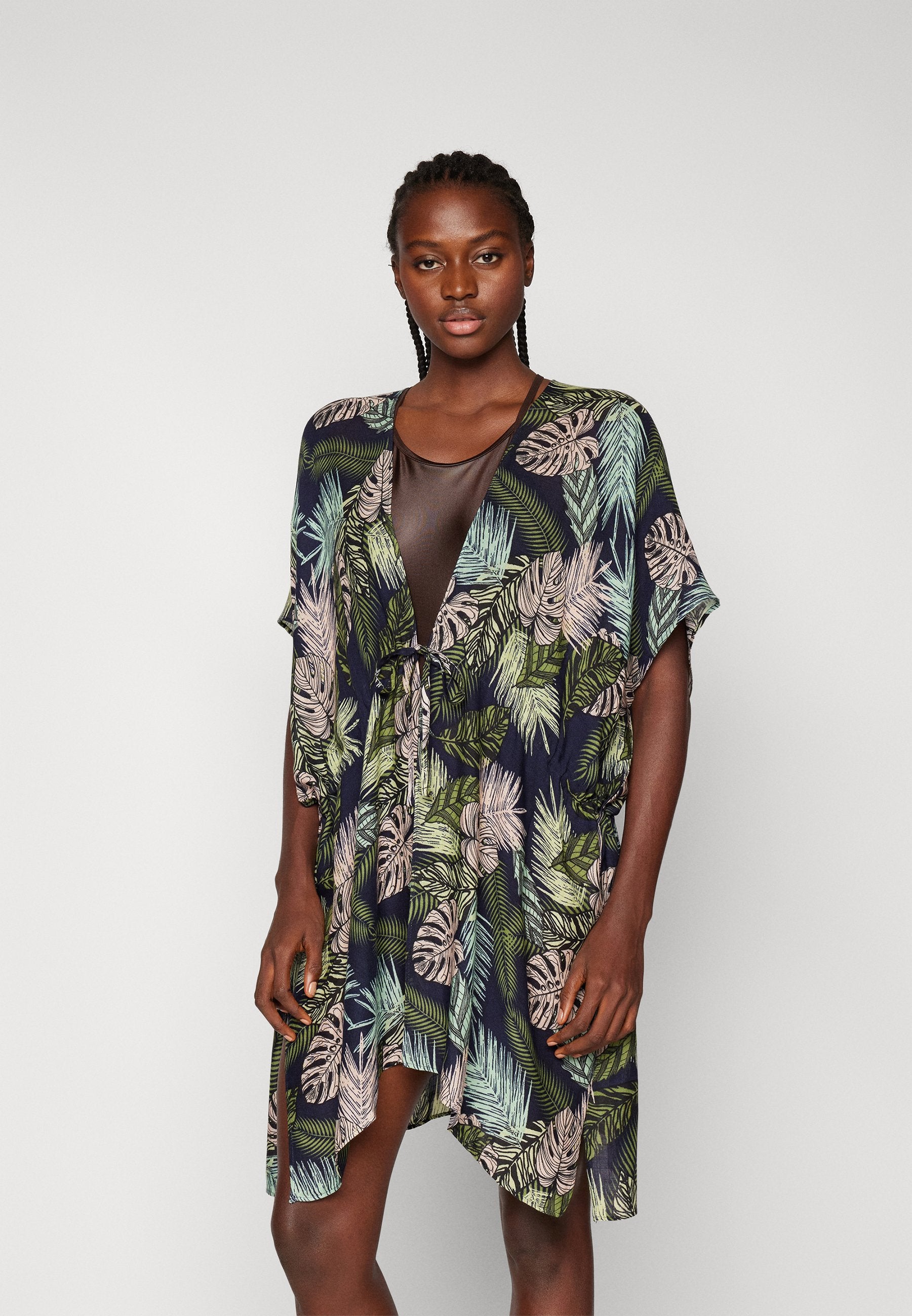 Anna Field PRINTED SHORT KIMONO